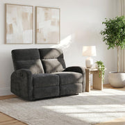 Hamilton Chenille Manual Reclining Loveseat Charcoal Grey