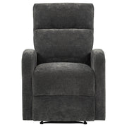 Hamilton Chenille Manual Recliner Charcoal Grey - detail 5