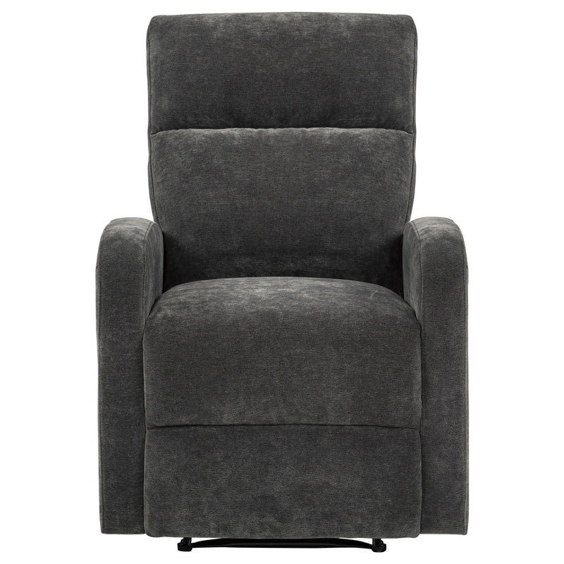 Hamilton Chenille Manual Recliner Charcoal Grey - detail 5
