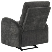 Hamilton Chenille Manual Recliner Charcoal Grey - detail 6