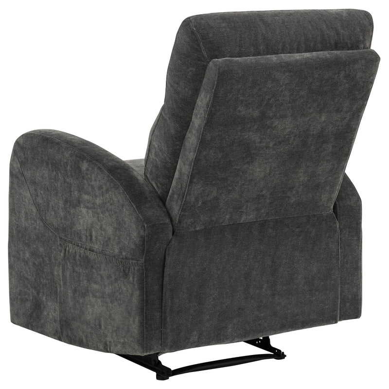 Hamilton Chenille Manual Recliner Charcoal Grey - detail 6