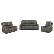 Brickston 3-piece Triple Power Reclining Sofa Set Charcoal - alternate view