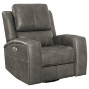 Brickston 3-piece Triple Power Reclining Sofa Set Charcoal - detail 7