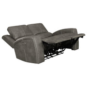 Brickston Triple Power Reclining Loveseat Charcoal - detail 4