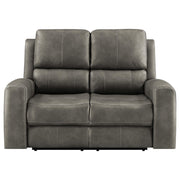 Brickston Triple Power Reclining Loveseat Charcoal - detail 5