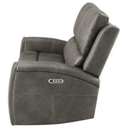 Brickston Triple Power Reclining Loveseat Charcoal - detail 6