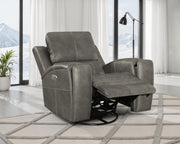 Brickston Triple Power Swivel Glider Recliner Charcoal - alternate view