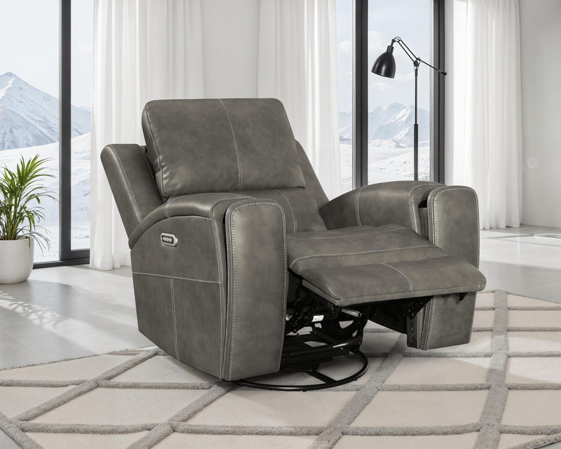 Brickston Triple Power Swivel Glider Recliner Charcoal - alternate view