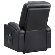 Armstrong Upholstered Power Lift Massage Recliner - Black