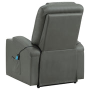 Armstrong Upholstered Power Lift Massage Recliner - Grey