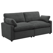 Collins Modular Power Loveseat Dark Grey - detail 3