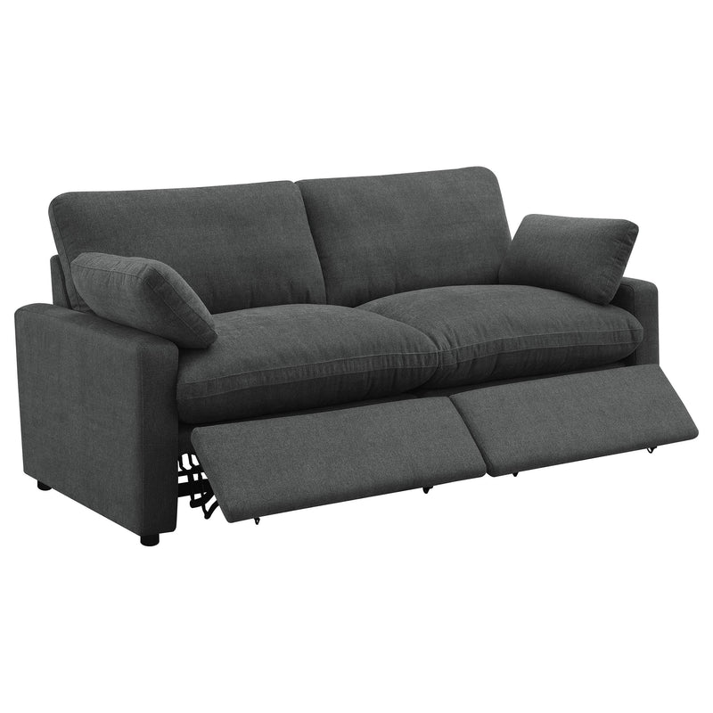 Collins Modular Power Loveseat Dark Grey - detail 4