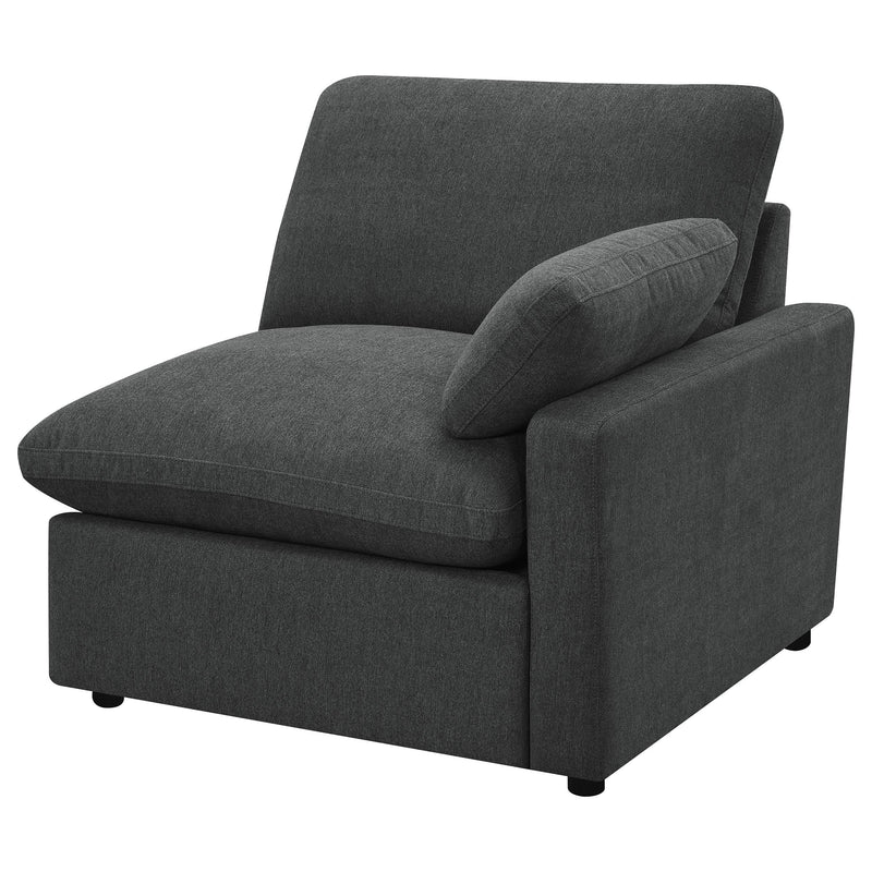 Collins Modular Power Loveseat Dark Grey - detail 7