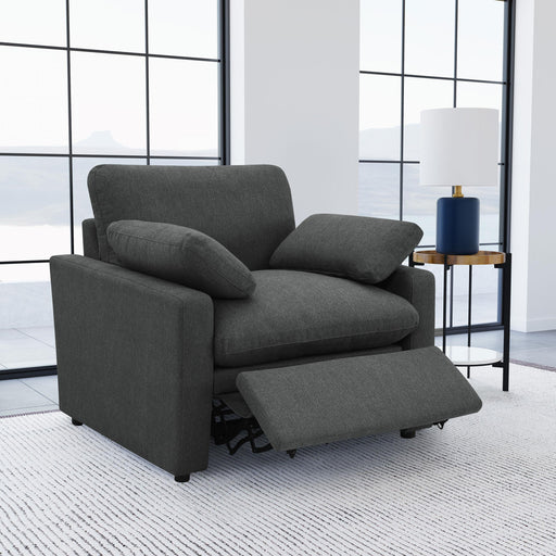 Collins Upholstered Power Recliner Chair Dark Grey - alternate view