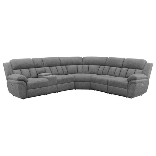 Bahrain 6-piece Modular Power Reclining Sectional Charcoal - alternate view