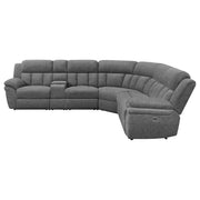 Bahrain 6-piece Modular Power Reclining Sectional Charcoal - detail 4