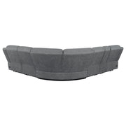 Bahrain 6-piece Modular Power Reclining Sectional Charcoal - detail 5