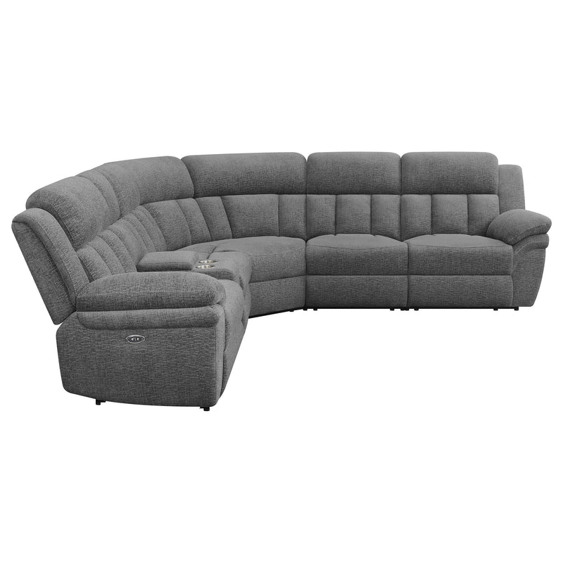 Bahrain 6-piece Modular Power Reclining Sectional Charcoal - detail 6