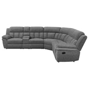 Bahrain 6-piece Modular Reclining Sectional Sofa Charcoal - detail 4
