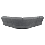 Bahrain 6-piece Modular Reclining Sectional Sofa Charcoal - detail 5