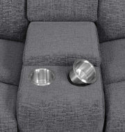 Bahrain 6-piece Modular Reclining Sectional Sofa Charcoal - detail 8