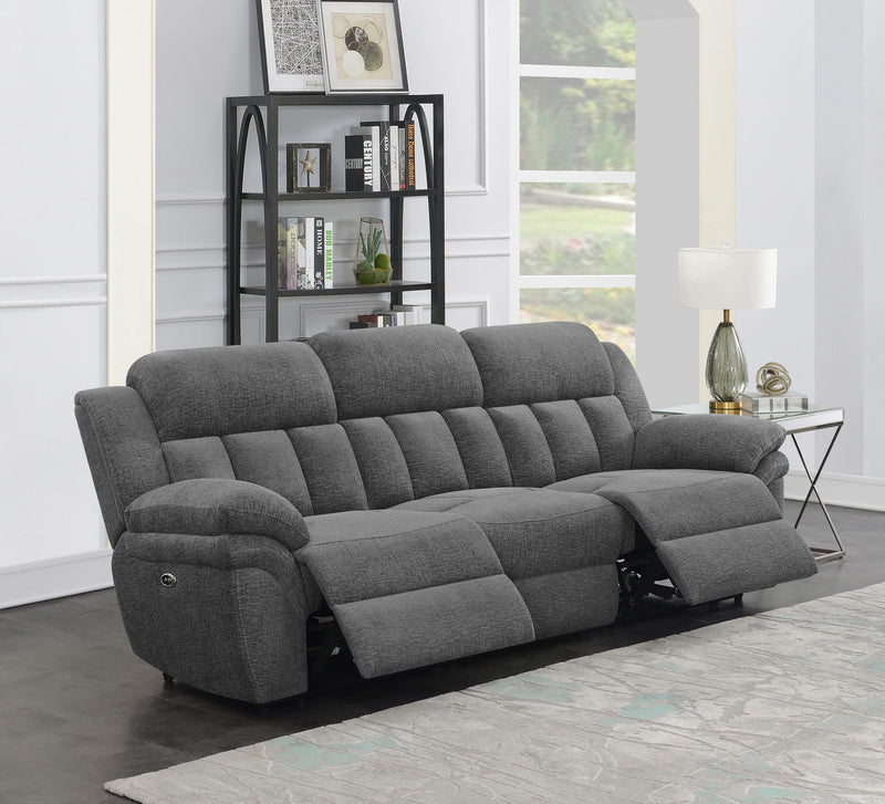 Bahrain Upholstered Power Sofa Charcoal - alternate view