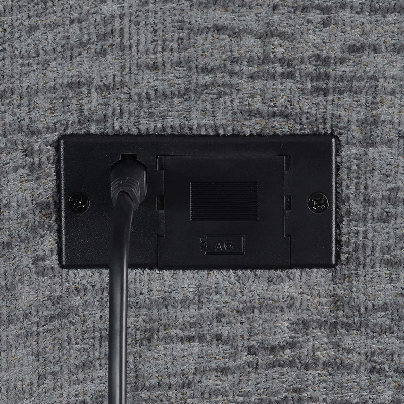 Bahrain Upholstered Power Sofa Charcoal - detail 6