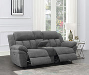 Bahrain Upholstered Power Loveseat Charcoal - alternate view