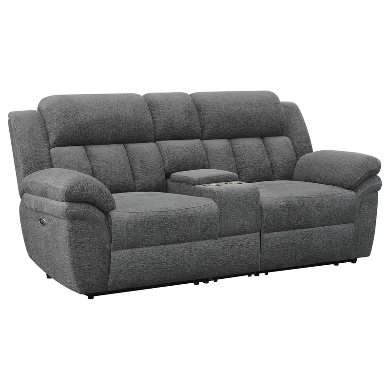 Bahrain Upholstered Power Loveseat Charcoal - detail 3