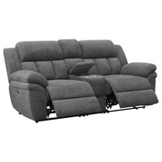 Bahrain Upholstered Power Loveseat Charcoal - detail 4