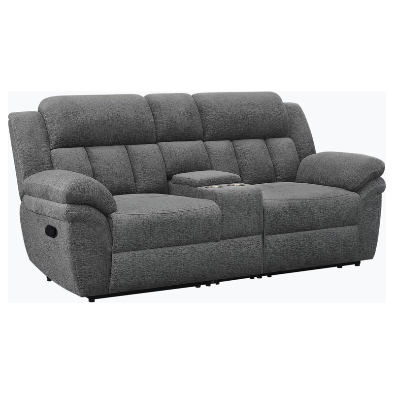 Bahrain Upholstered Motion Loveseat Charcoal - detail 3
