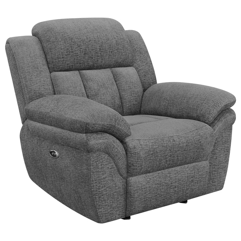 Bahrain Upholstered Power Glider Recliner Charcoal - detail 3