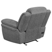 Bahrain Upholstered Power Glider Recliner Charcoal - detail 6