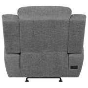Bahrain Upholstered Power Glider Recliner Charcoal - detail 8