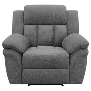 Bahrain Upholstered Glider Recliner Charcoal - detail 5