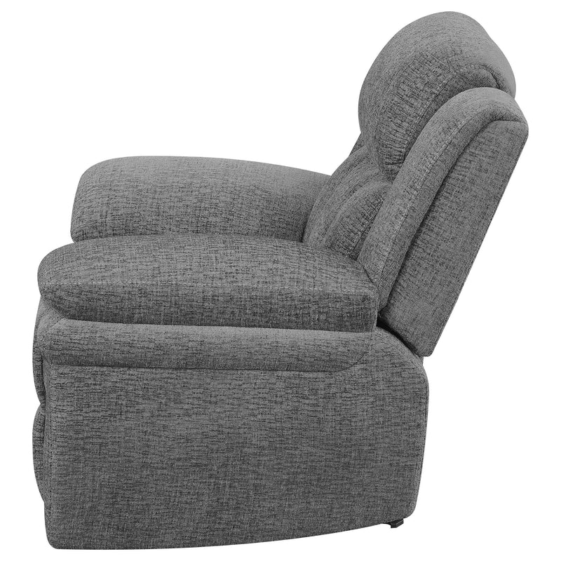 Bahrain Upholstered Glider Recliner Charcoal - detail 6