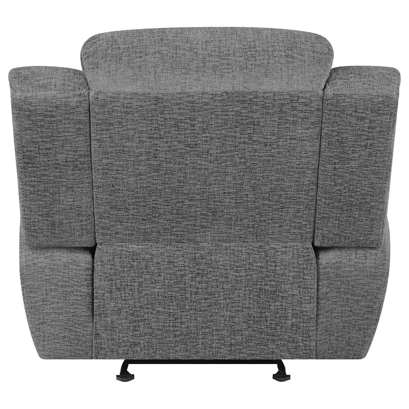 Bahrain Upholstered Glider Recliner Charcoal - detail 8