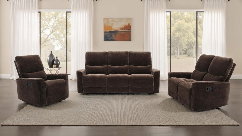 Navarro 3-piece Upholstered Reclining Sofa Set