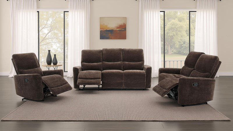 Navarro 3-piece Upholstered Reclining Sofa Set