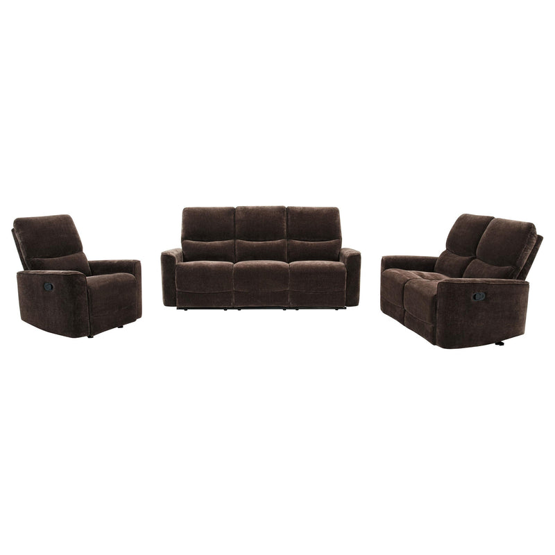 Navarro 3-piece Upholstered Reclining Sofa Set