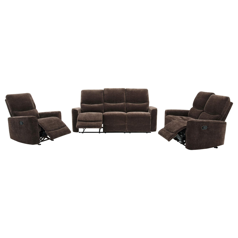 Navarro 3-piece Upholstered Reclining Sofa Set