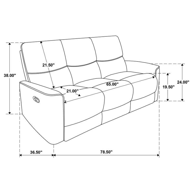 Navarro Chenille Upholstered Reclining Sofa