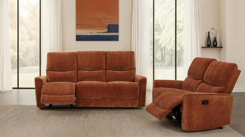Navarro Chenille Upholstered Reclining Sofa