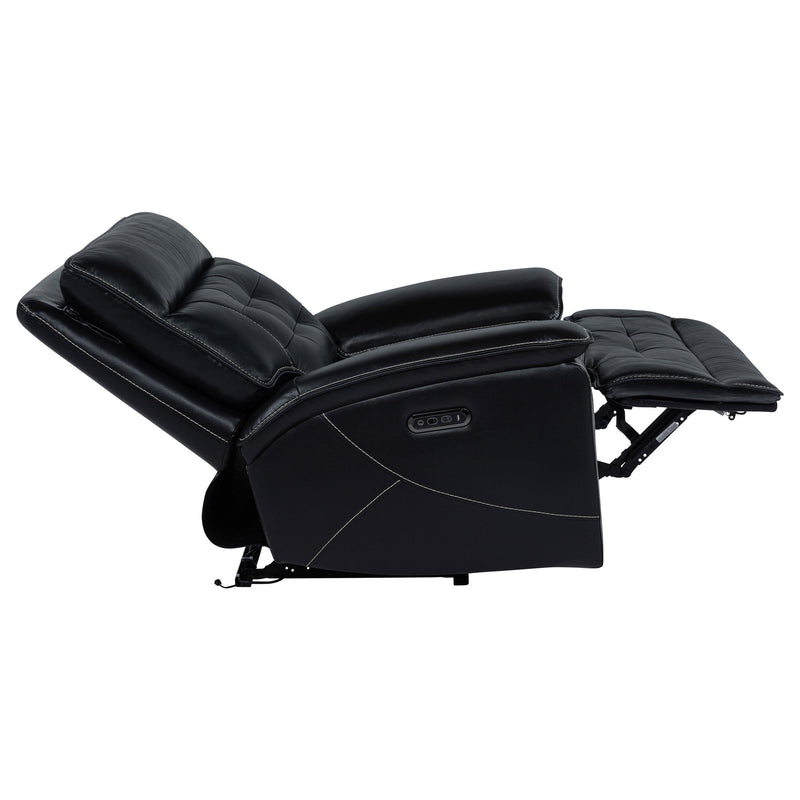 Hewitt Leather Upholstered Dual Power Recliner Chair