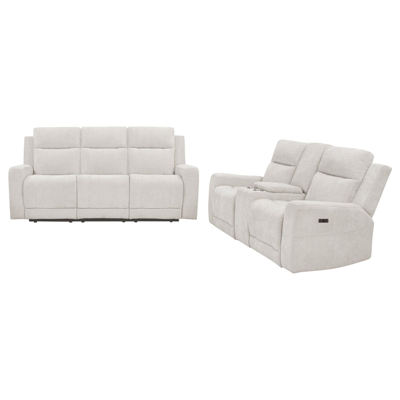 Kennett 2-piece Chenille Power Reclining Sofa Set