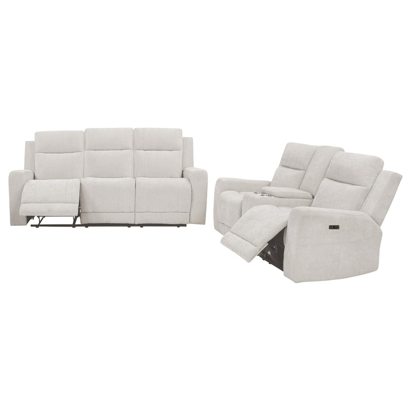 Kennett 2-piece Chenille Power Reclining Sofa Set