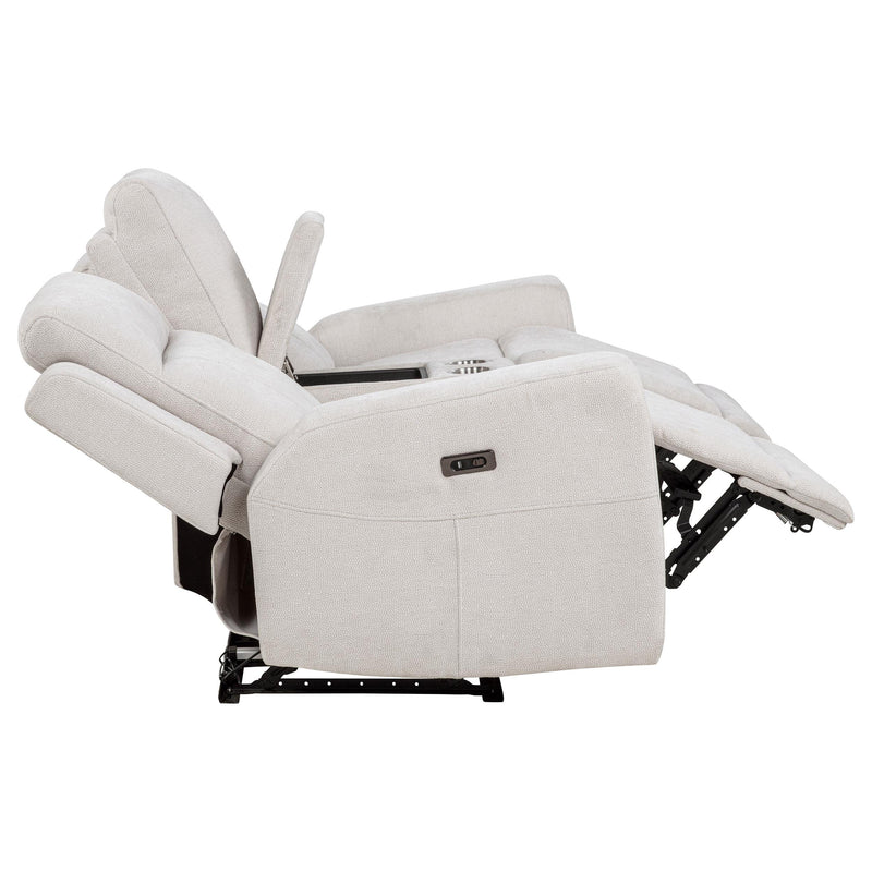 Kennett Chenille Upholstered Power Reclining Loveseat