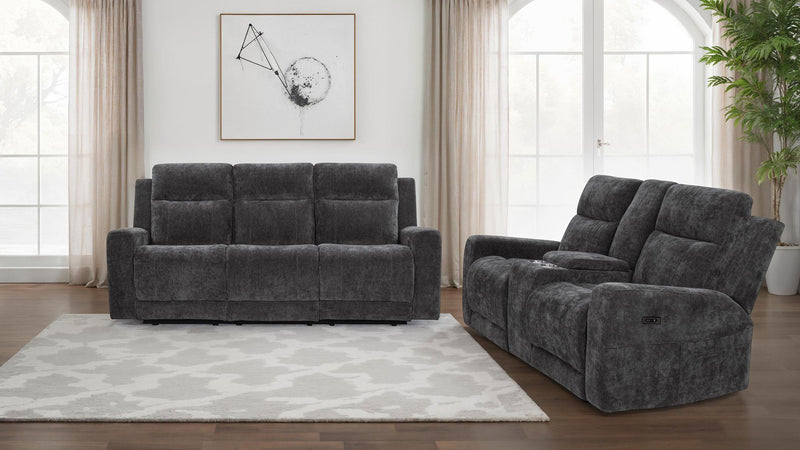 Kennett 2-piece Chenille Power Reclining Sofa Set