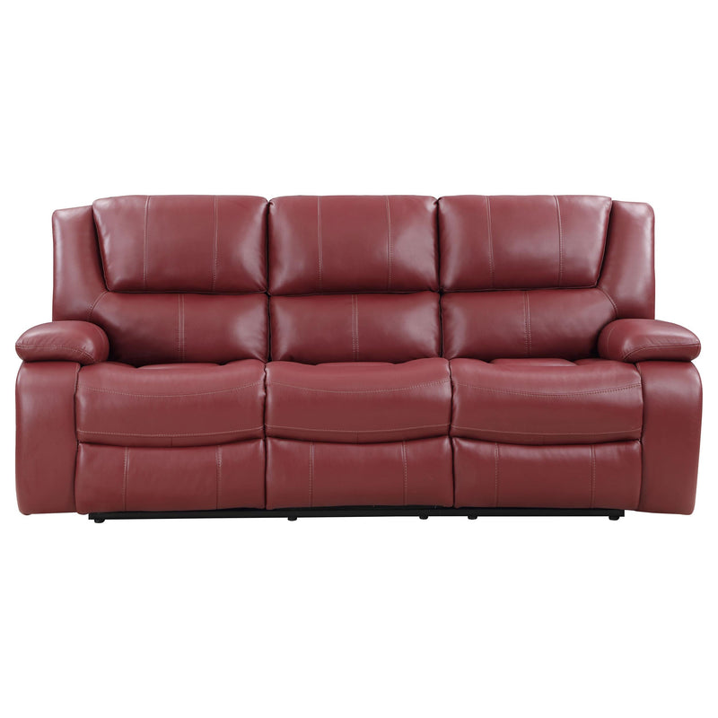 Camila 3-piece Upholstered Reclining Sofa Set Red - detail 5