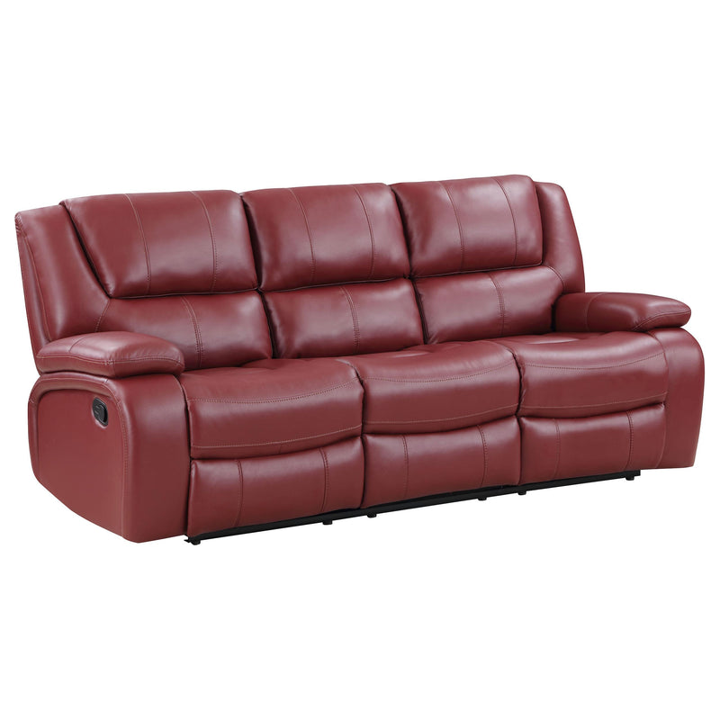 Camila Upholstered Motion Reclining Sofa Red - detail 3